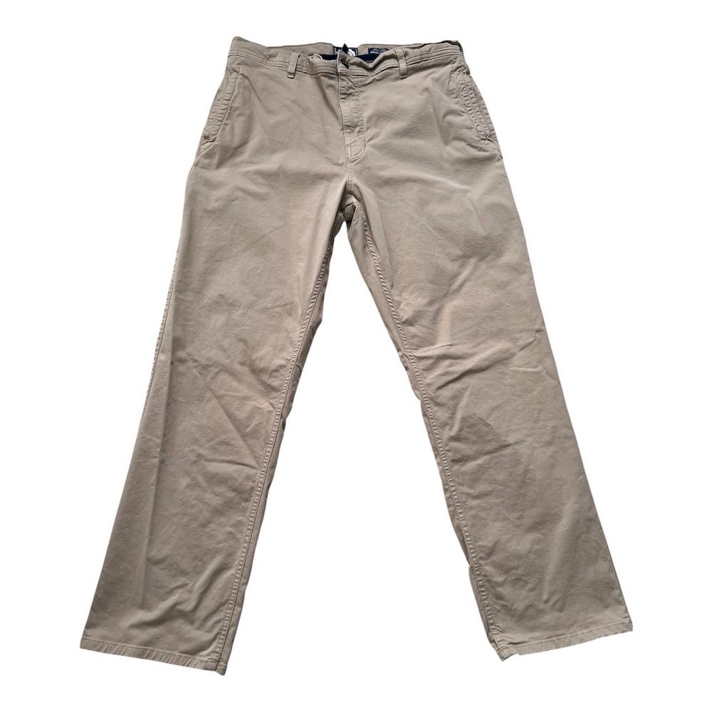 The North Face Mens 38 Regular Khaki California Heritage Chino Pants Tan Stretch